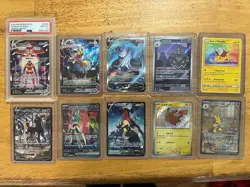 Pokemon Card Lot RARE - PSA 10 Deoxys VMAX, Pikachu, Garchomp, Jolteon, Umbreon - Image 1