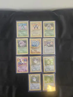 Pokemon Card Lot Of 11 Dark Arbok, Dark Weezing, Mew, Machamp, Ect - Image 1