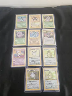 Pokemon Card Lot Of 11 Dark Arbok, Dark Weezing, Mew, Machamp, Ect - Image 5