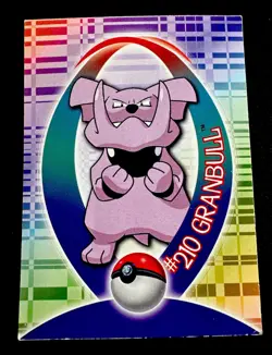 Topps Pokemon Johto Series 1 Sticker Chase Card Granbull 47 of 62 - Image 1