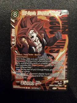 Dragon Ball Super Card Game SS4 Gogeta, Triumphant Together Gold Stamped Alt Art - Image 1