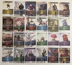 Final Fantasy TCG Gunslinger Of The Abyss Mixed Lot 24 Cards No Dupes No Holos - Image 1