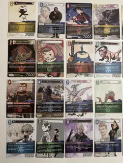 Final Fantasy TCG Gunslinger Of The Abyss Mixed Lot 24 Cards No Dupes No Holos - Image 3