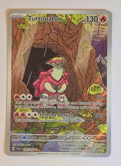 Turtonator 146/142 Illustration Rare Stellar Crown Pokemon TCG & Bonus Card - Image 2