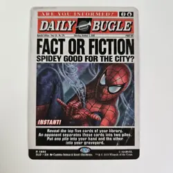 Fact or Fiction Marvel's Spider-Man: Daily Bugle Breaking News Secret Lair MTG - Image 1