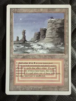 Plateau Dual Land Magic the Gathering Revised Edition Regular LP - Image 1