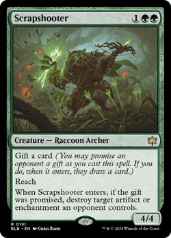 x4 Scrapshooter BLB Bloomburrow MTG 191 RARE M/NM 4x - Image 1