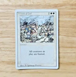 Wrath of God - Revised Edition - MTG Magic - Rare - Lightly Played (LP) - Image 1