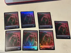 7 x mtg foil token Incubator // Phyrexian, 016/016, March of the Machines - Image 1