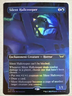 MTG / Silent Hallcreeper / DSK / #345 / FOIL (Borderless) / Rare / NM - Image 1