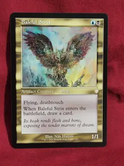 Baleful Strix (Retro Frame) #120 (NM) Brothers' War BRC Magic MTG - Image 1