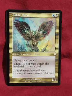 Baleful Strix (Retro Frame) #120 (NM) Brothers' War BRC Magic MTG - Image 3