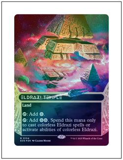 1x Eldrazi Temple, Galaxy Foil 0104, Edge of Eternities, Magic MTG NM - Image 1