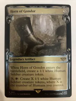 2023 MTG LOTR Lord of the Rings Scroll 0691 Horn of Gondor FOIL R - Image 1