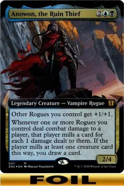 Anowon, the Ruin Thief ** FOIL EXTENDED ART #07 ** CMR: Zendikar Rising MTG - Image 1