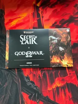 MTG Secret Lair x God of War: Greek & Norse FOIL PlayStation SEALED - Image 1