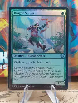 Mtg. Dragon Sniper. Foil. Tarkir: Dragonstorm. Pack Fresh - Image 1