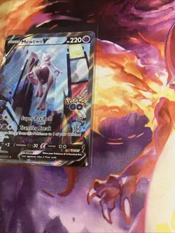Mewtwo V - Pokemon GO 2022 FULL ALT ART Alternate Art Holo Ultra Rare #072/078 - Image 2