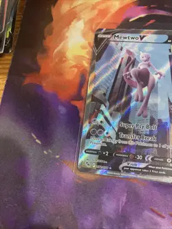 Mewtwo V - Pokemon GO 2022 FULL ALT ART Alternate Art Holo Ultra Rare #072/078 - Image 3