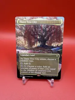 MTG Three Tree City 0339 Borderless Bloomburrow NM - Image 1