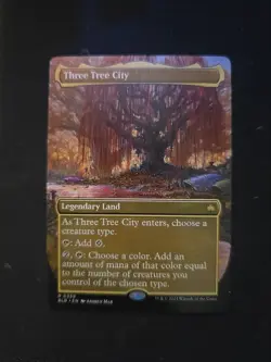 x1x Three Tree City (Borderless) (0339) Bloomburrow MTG - Image 1