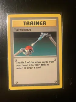 MAINTENANCE 83/102 - SHADOWLESS - Base Set - VINTAGE WOTC Pokemon Card - MP - Image 1