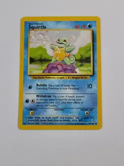 Pokemon Card Squirtle 063/102 Base Set Regular US - Image 1