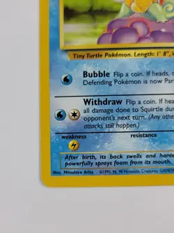 Pokemon Card Squirtle 063/102 Base Set Regular US - Image 5