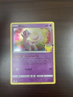2021 Mew Holo Rare Pokemon TCG Celebrations Card 011/025 - Image 1
