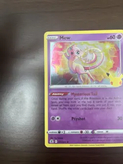 2021 Mew Holo Rare Pokemon TCG Celebrations Card 011/025 - Image 2