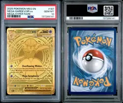 Pokemon Mega Gardevoir ex Mega Evolution Mega Hyper Rare #187 PSA 10 Gem Mint - Image 1