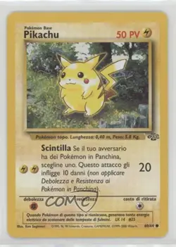 Pikachu Italian Pokemon Jungle #60 1999 - Image 1