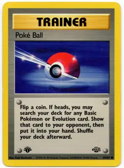 Pokemon - 1st Edition Jungle Poke Ball 64/64 LP - Image 1