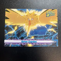Enter Zapdos #33 Pokemon Topps The Movie 2000 - Image 1