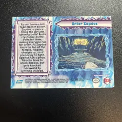 Enter Zapdos #33 Pokemon Topps The Movie 2000 - Image 2