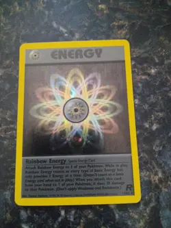 Pokemon TCG Rainbow Energy Holo Rare Team Rocket 17/82 - Image 1