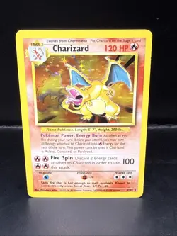Pokemon TCG Base Set Charizard 4/102 Holo - Image 1