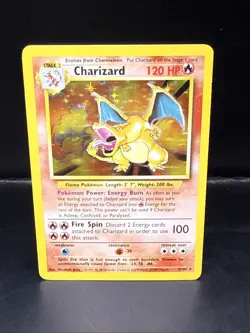 Pokemon TCG Base Set Charizard 4/102 Holo - Image 2