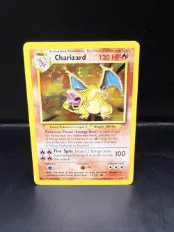 Pokemon TCG Base Set Charizard 4/102 Holo - Image 3