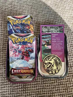 NEW Sealed Pokemon TCG C23 Galar Power Mini Tin 2 Booster Packs Lost & Astral 820650807404 - Image 3