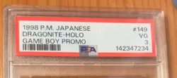 1998 Pokemon Japanese Game Boy Promo Dragonite Holo PSA 3 Vintage #149 - Image 3