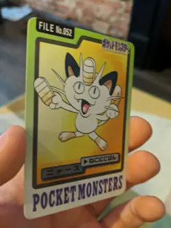Meowth BANDAI Carddass 1997 POCKET MONSTERS FILE No.052 Rare From Japan F/S - Image 4