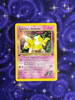Pokemon TCG Sabrina's Drowzee 95/132 1st Edition Gym Challenge - LP - Image 1