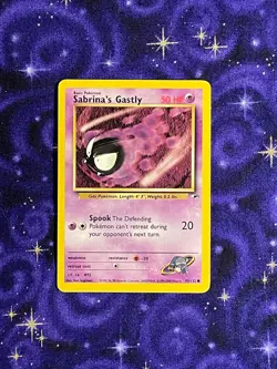 Pokemon TCG Sabrina's Gastly 93/132 Gym Heroes - LP - Image 1