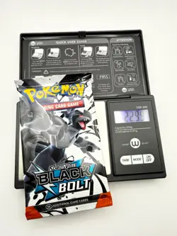 INSANELY HEAVY 22.99g Pokemon TCG SV 10.5 Black Bolt Booster Pack Sealed! - Image 1