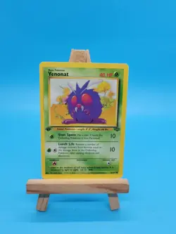 Line Error - Pokemon - Venonat - Jungle 63/64 1st Edition - Common - LP - Image 1