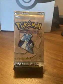 1st Edition Pokemon Fossil Booster Pack FACTORY SEALED Lapras - Image 1