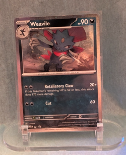 Weavile *Cosmos Holo* #021 (Black Star/Mega Promo) MEP Pokemon (Promo) NM - Image 1