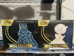 Pokemon Mega Evolution Elite Trainer Box ETB Set of 2 Sealed Lucario & Gardevoir - Image 1