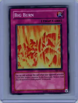 Yugioh Invasion of Chaos #IOC-047 Big Burn Near Mint or Better - Image 1